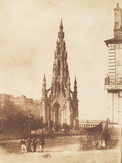 Édimbourg. Le Monument Scott - Hill and Adamson