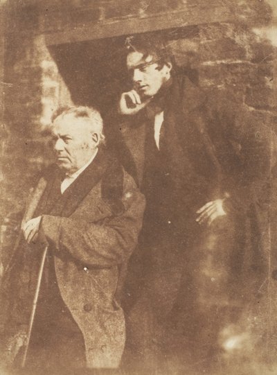 Rév. Miller et son fils Rév. Samuel Miller, 1843-1847 - Hill and Adamson