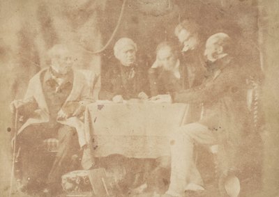 Sir David Brewster, Earle Monteith, Dr. Welsh et deux autres - Hill and Adamson