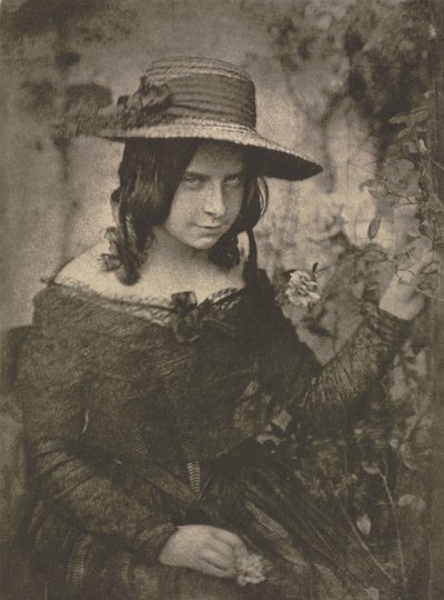 Camera Work : Fille au chapeau de paille, 1912 - David Octavius Hill, Robert Adamson