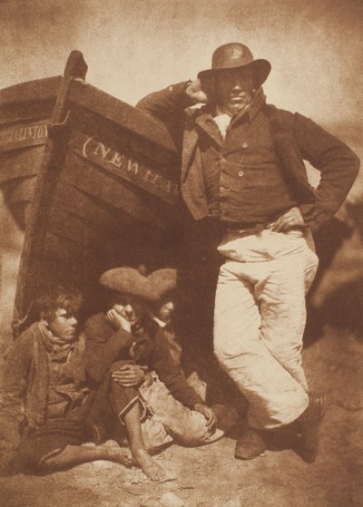 James Linton et trois garçons, Newhaven - David Octavius Hill