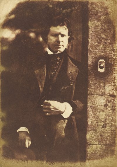 David Octavius Hill à la porte de Rock House, Édimbourg - David Octavius Hill and Robert Adamson