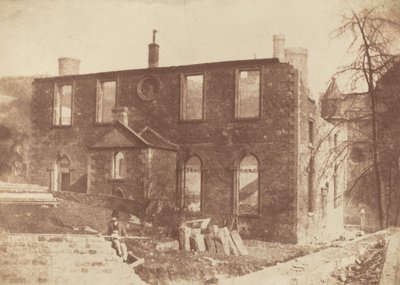 Chapelle de Lady Glenorchy pendant la démolition, sur le site de la gare de Waverley - David Octavius Hill and Robert Adamson