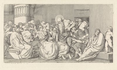 Jérémie devant le temple - David Pièrre Giottino Humbert de Superville