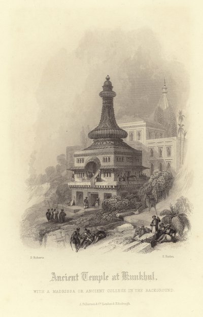 Ancien temple à Kunkhul - David Roberts