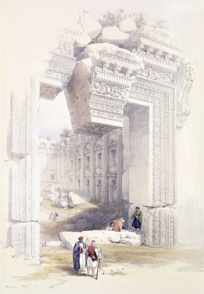 Baalbec, 7 mai 1839, vers 1842-1849 - David Roberts