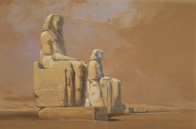Colosses, Thèbes, 1838 - David Roberts