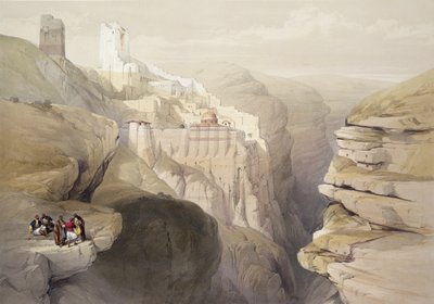 Couvent de St. Saba, 4 avril 1839, planche 51 du Volume II de 