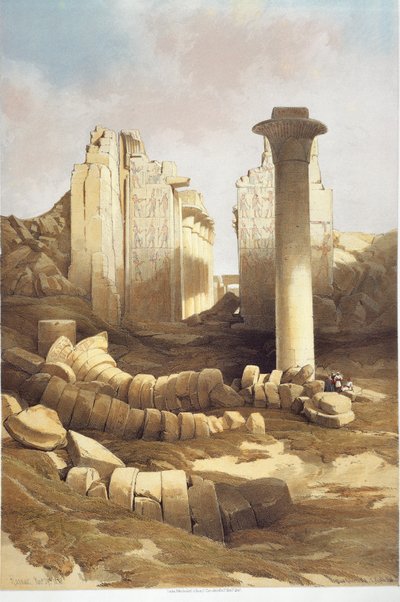 Égypte, Salle hypostyle du Temple de Karnak - David Roberts