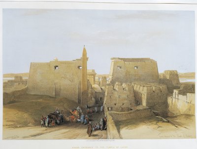 Égypte, Temple de Louxor, gravure par David Roberts - David Roberts