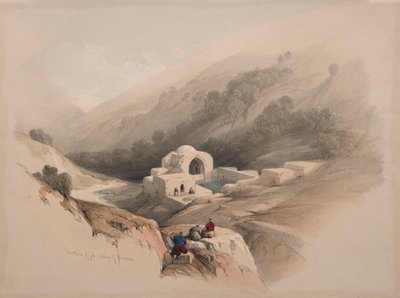 Fontaine de Job, vallée de Hinnom - David Roberts