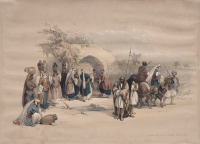 Fontaine de la Vierge, Nazareth - David Roberts