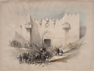Porte de Damas, Jérusalem, 1839 - David Roberts
