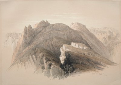 Gebil Hor. Mont Hor, depuis les falaises entourant Petra, 1839 - David Roberts