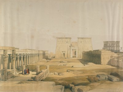 Grande approche du temple de Philae, Nubie, d