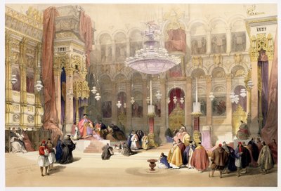 Église grecque du Saint-Sépulcre, Jérusalem, 11 avril 1839, planche 4 du Volume I de 