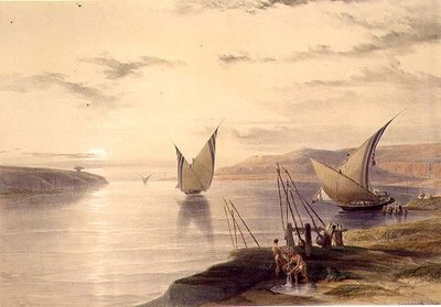 Hager Setsilis, de "Egypt and Nubia", Vol.1 (lithographie) - David Roberts