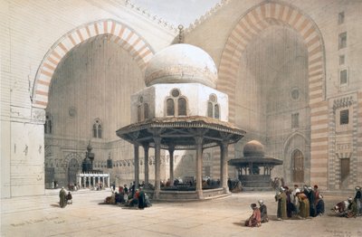 Intérieur de la mosquée du Sultan al-Ghuri, Le Caire, Égypte, 19ème siècle - David Roberts