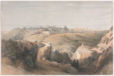 Jérusalem depuis le Mont des Oliviers - David Roberts