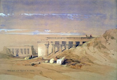 Vue latérale du temple appelé Typhonaeum à Dendera, Égypte, 19ème siècle - David Roberts