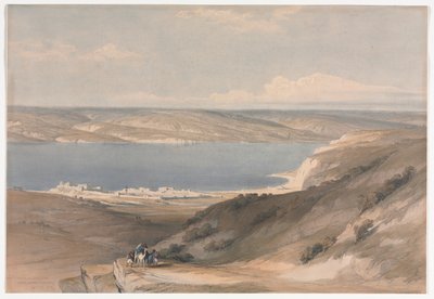 Mer de Galilée à Génésareth, vue vers Bashan - David Roberts
