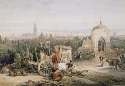 Séville depuis la Cruz del Campo - David Roberts