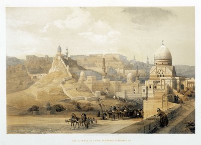 La Citadelle du Caire, Palais de Méhémet Ali dans "La Terre Sainte", Londres 1849 - David Roberts