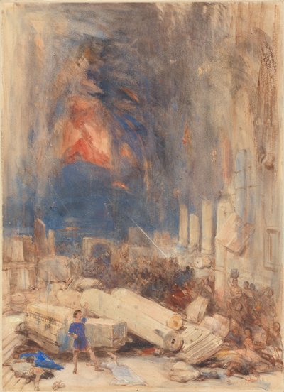 La destruction de Pompéi - David Roberts
