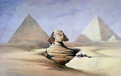 Le Grand Sphinx et les Pyramides de Gizeh, 1838-1839 - David Roberts