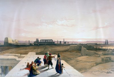 Les ruines de Karnak depuis l