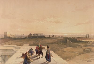 Les ruines de Karnak depuis l