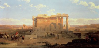 Les ruines du petit temple à Baalbeck - David Roberts
