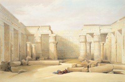 Le Temple de Médinet Abou à Thèbes - David Roberts