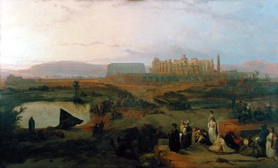 Vue des ruines du temple de Karnak - David Roberts
