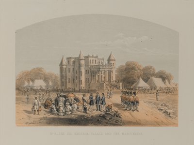 Le palais de Dil Khoosha - David Scott Lieutenant Colonel (after) Dodgson
