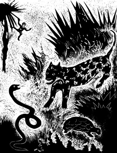 Illustration du livre Just so stories, par Rudyard Kipling, 1931 - David Sterenberg