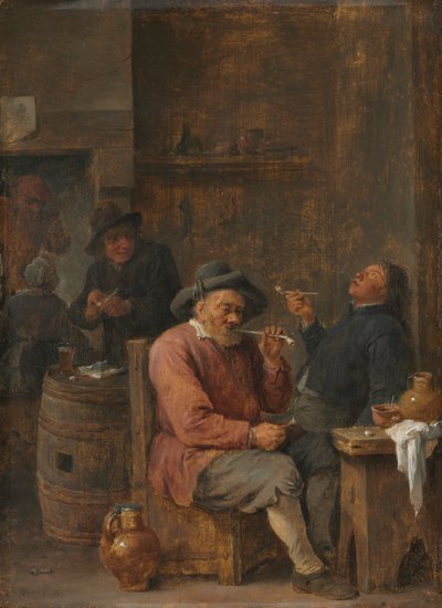 Paysans fumant dans une auberge, vers 1640 - David Teniers the Elder