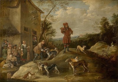 Chasseurs au repos - David Teniers the Elder