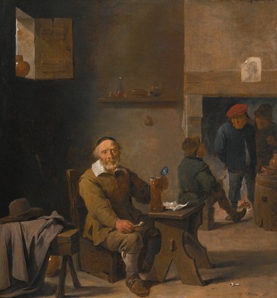 Un paysan dans une auberge - David Teniers the Younger