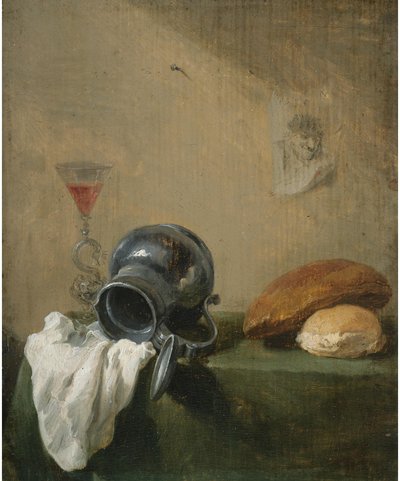 Nature morte avec cruche renversée - David Teniers the Younger