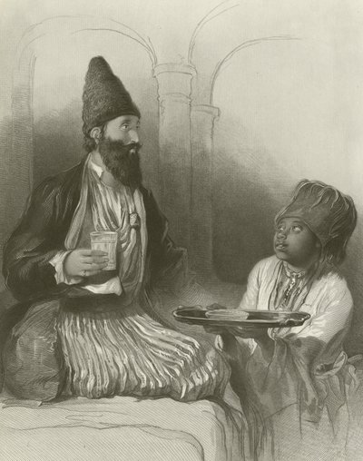 Un prince persan, son esclave lui apportant du sherbet - David Wilkie