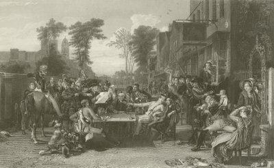 Les pensionnaires de Chelsea lisant la Gazette de la bataille de Waterloo - David Wilkie