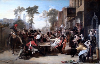 Les pensionnaires de Chelsea lisant la dépêche de Waterloo - David Wilkie