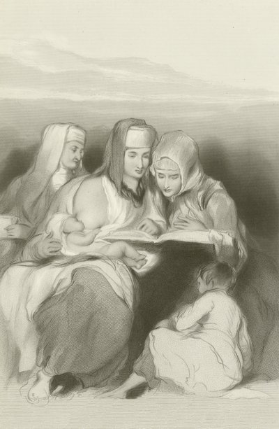 Femmes hébraïques lisant les Écritures à Jérusalem - David Wilkie