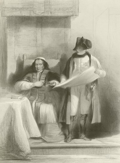 Napoléon et le Pape à Fontainebleau - David Wilkie