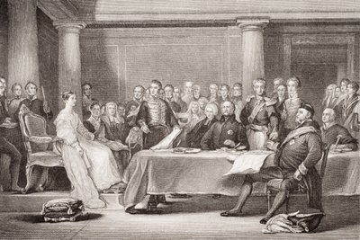 Premier Conseil de la Reine Victoria, Palais de Kensington, 21 juin 1837, de 