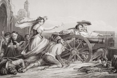 La Défense de Saragosse, 1808, de `Illustrations of English and Scottish History
