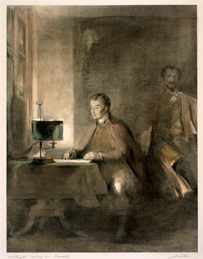 Wellington écrivant ses dépêches - David Wilkie