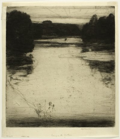 Après-lueur (ou Soir) sur le Findhorn - David Young Cameron