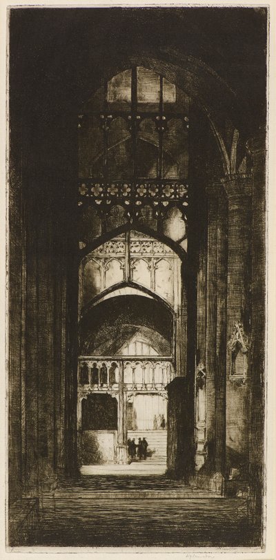 Intérieur de la cathédrale de Gloucester - David Young Cameron